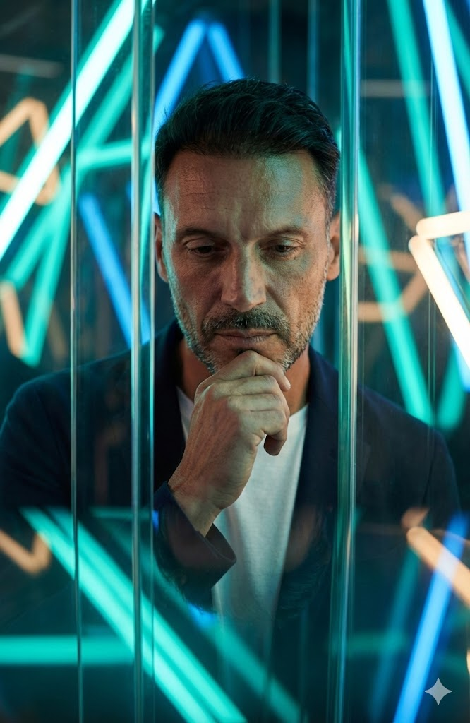 Futuristisches Glas & Neon